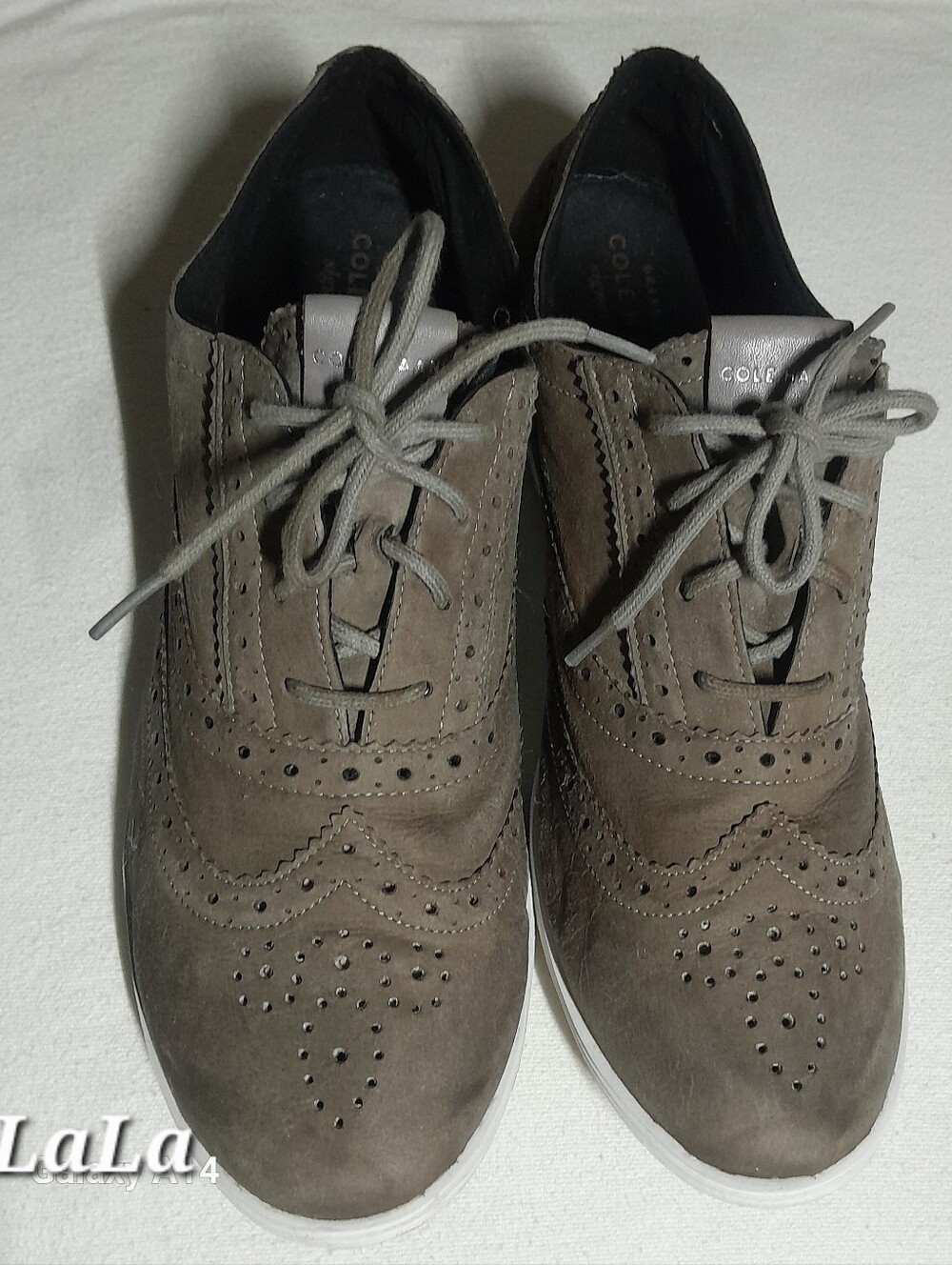 Cole Haan Men's Gray Wingtip Oxford Sneakers